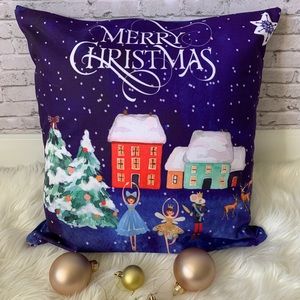 Christmas pillow decor 18”x18” one of the only 3 designs created.